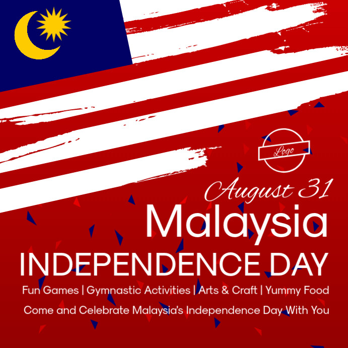 Malaysia Independence Day Instagram Image Template Postermywall