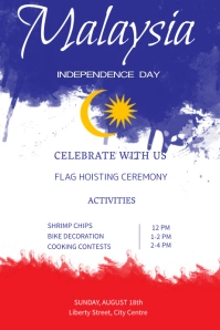 Malaysia Independence Day Poster Template Affiche
