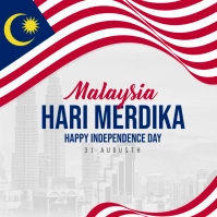 Malaysia Independence Day Social Media post Wpis na Instagrama template