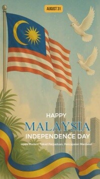 Malaysia Independence Instagram Reel template