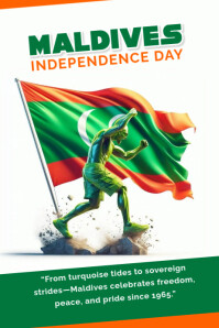 Maldives day Cartaz template