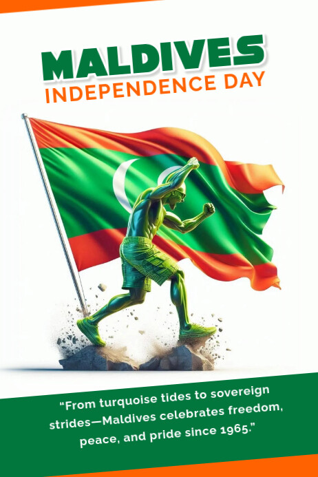 Maldives day Plakkaat template