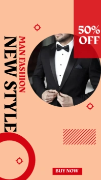 Man Fashion Instagram Story template