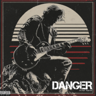 man guitar,hard rock album cover Albumcover template