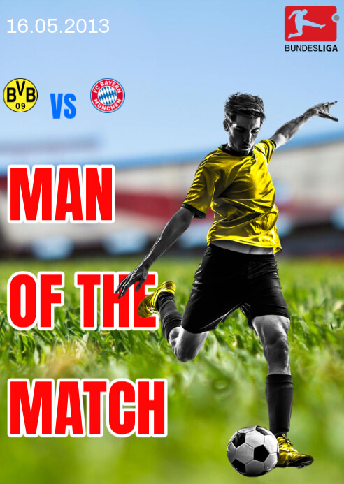 Man of the Match Ad Template | PosterMyWall