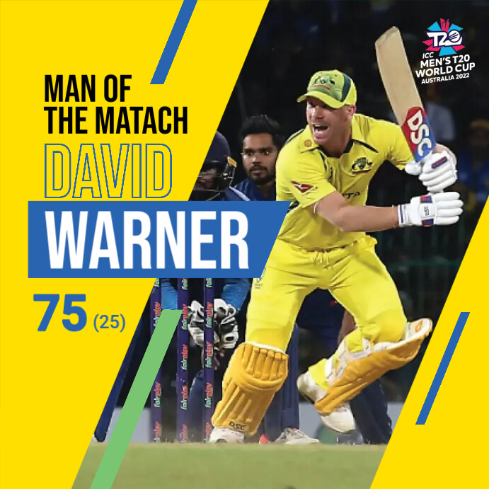 Man of The Match Cricket Template | PosterMyWall