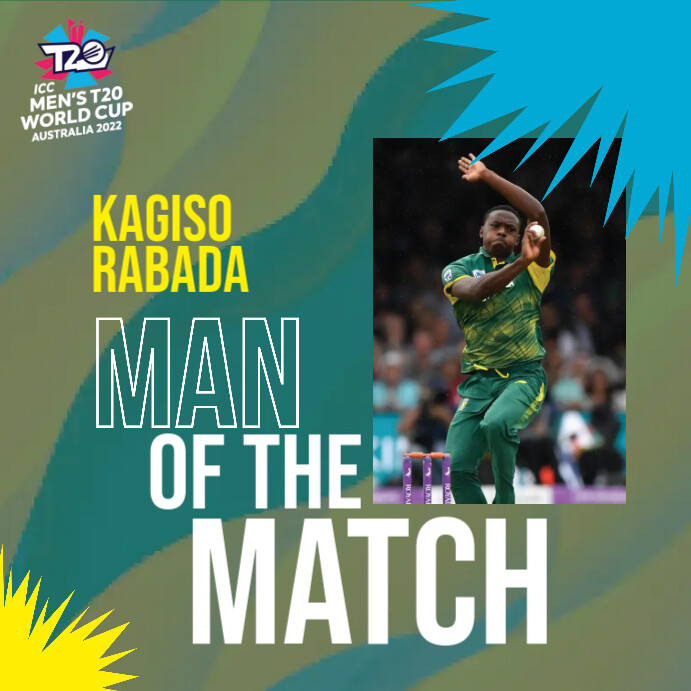 Man of The Match Cricket Template | PosterMyWall