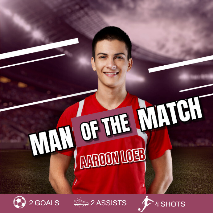 Man of the match Template | PosterMyWall