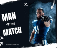 Man of the match Medium Rectangle template