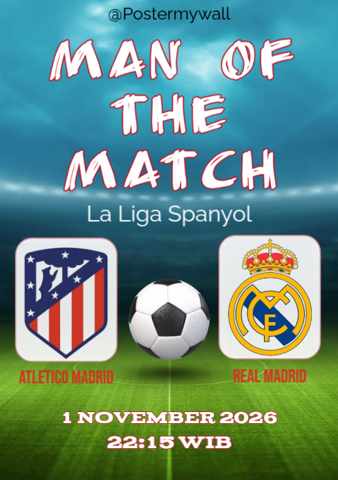 Man of The Match A3 template