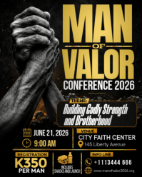 Zwart Men's Conference Instagram Portrait Template