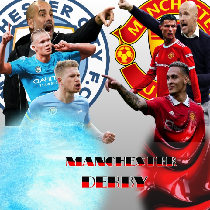 MANCHESTER MATCHDAY Template PosterMyWall MANCHESTER MATCHDAY Template PosterMyWall