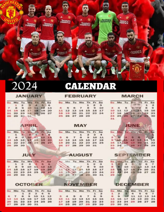 MANCHESTER UNITED CALENDAR Iflaya (Incwadi ye-US) template