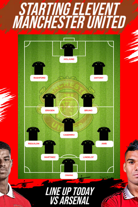 MANCHESTER UNITED Template | PosterMyWall