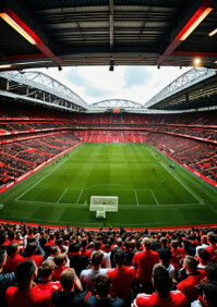 Manchester United Vs Arsenal Football Club- 17th August. A4 template