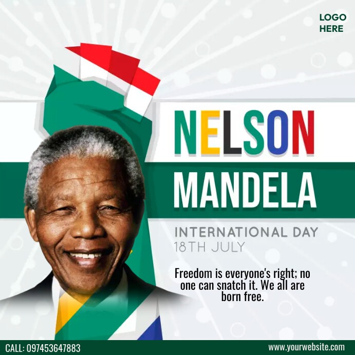 Mandela Day Template PosterMyWall