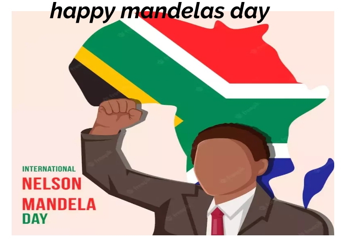 Mandelas day postcard design template Pocztówka