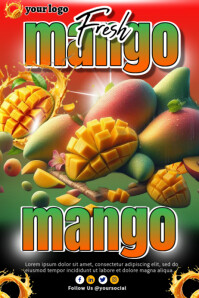 mango Poster template