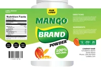 Mango Label template