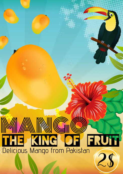 mango pakistan, A4 template