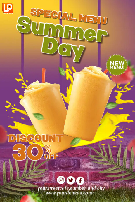 Mango Shake Template | PosterMyWall