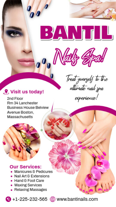 Manicure & Pedicure Ad Instagram Story template