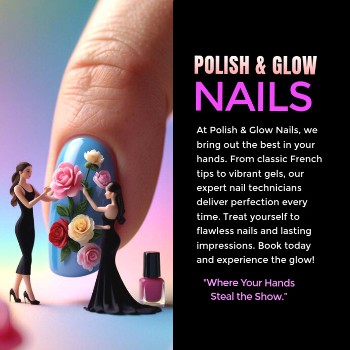 Manicure Instagram Post template