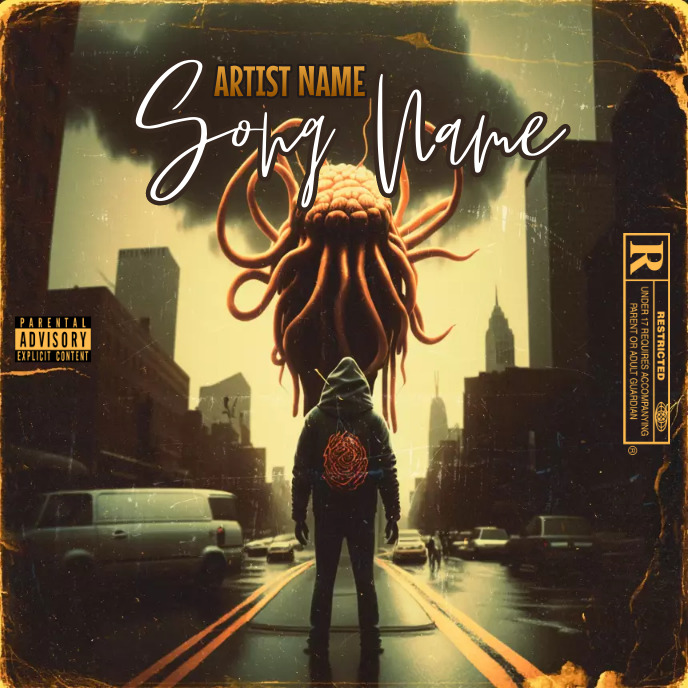 Issue Rapper Mixtape manipulation Album Cover art trap mixtape rap Template | PosterMyWall