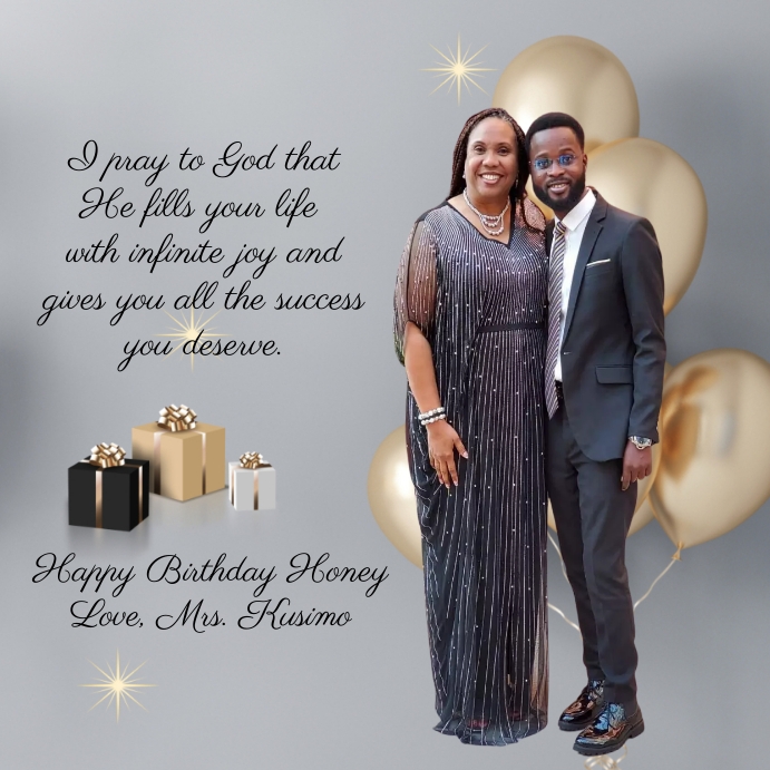 MANNY BDAY Instagram Post template