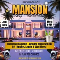 Mansion Party Kvadrat (1:1) template