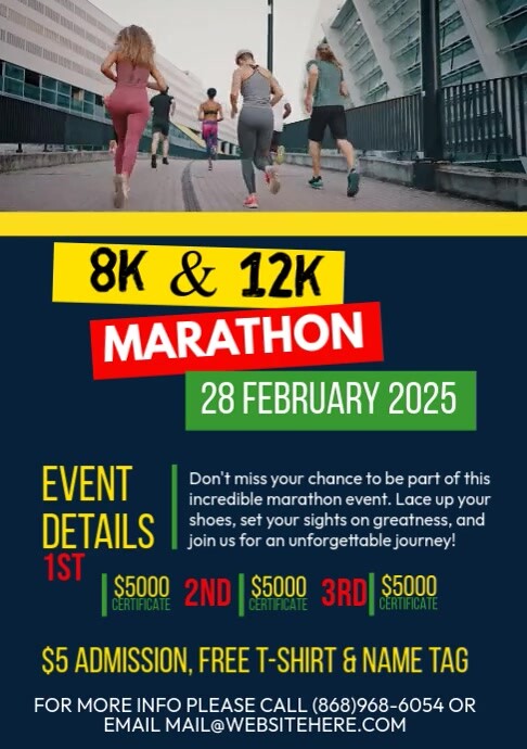 Marathon Ads A4 template