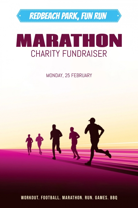 Marathon Fundraiser Example Marathon Charity Fundraiser Template | PosterMyWall