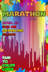 Marathon Plakat template