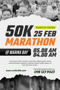 Marathon Event Poster template