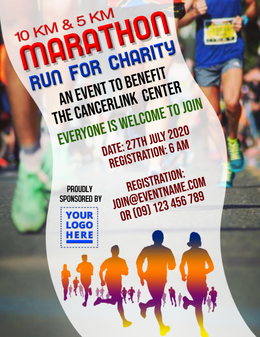Marathon Flyer template