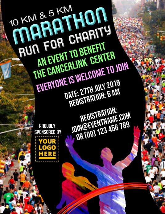 Marathon Fundraiser Example Marathon Flyer Template | PosterMyWall