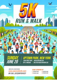 Marathon Flyer Template A4