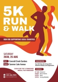 Marathon Poster A4 template