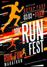 MARATHON POSTER A4 template