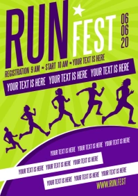 MARATHON POSTER A4 template