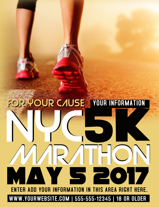 MARATHON Template PosterMyWall