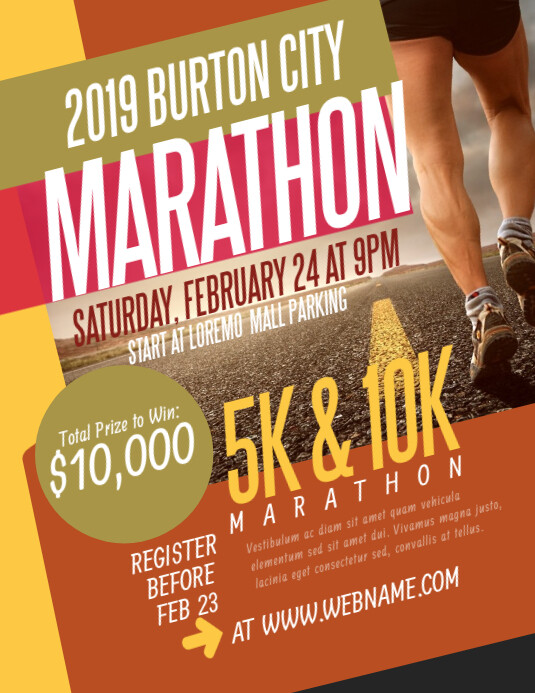 Marathon Flyer Template PosterMyWall