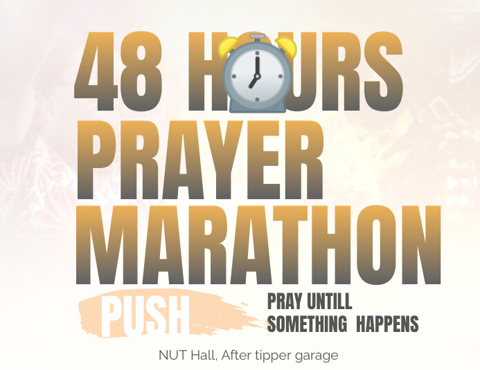 Marathon prayer Folheto (US Letter) template