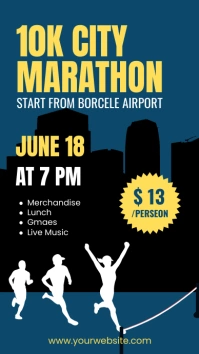 marathon template Instagram Story