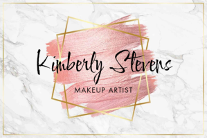 Marble Gold Pink Smear Business Label template