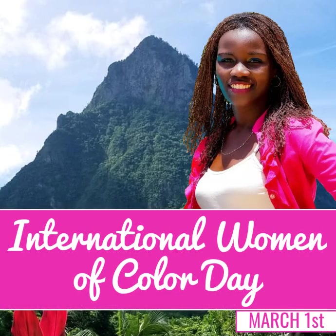 March 1st International Women of Color Day Template PosterMyWall