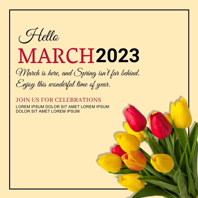 hello march, event Iphosti le-Instagram template