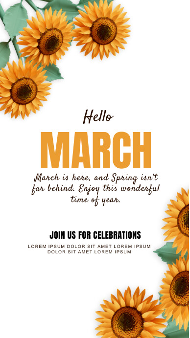 march 2023, spring,event Instagram 快拍 template