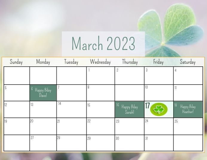 March 2023 Calendar Template | PosterMyWall March 2023 Calendar Template | PosterMyWall