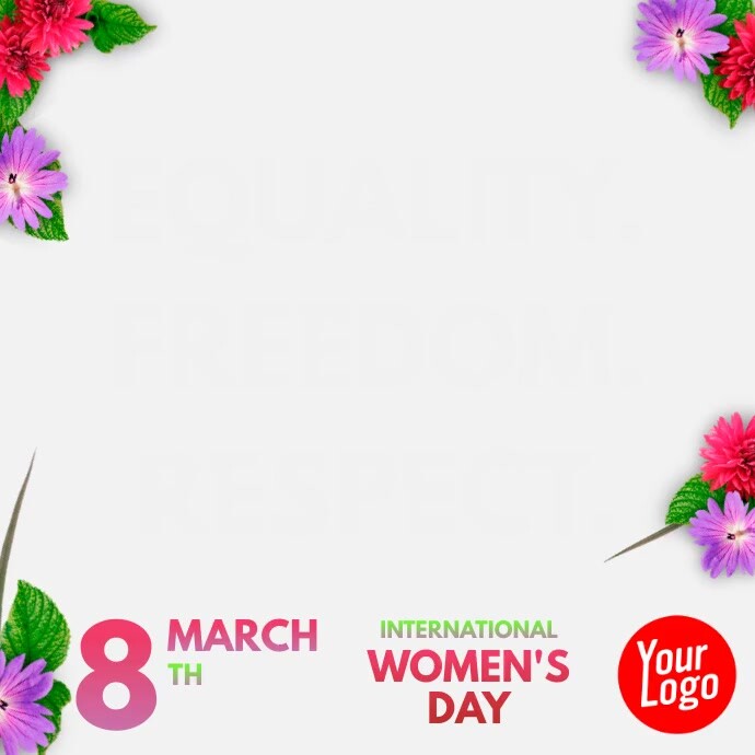 March 8th international women's day Instagram Post template